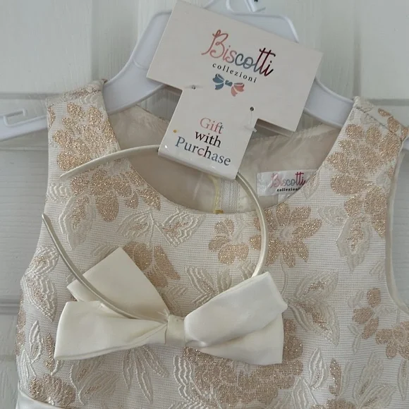 Cream Biscotti Formal Dress 4T - Picture 2 of 7